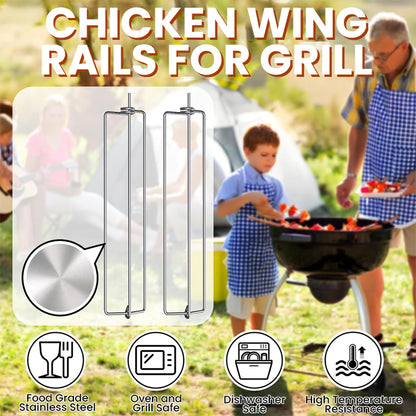 Chicken Wing Rails for Grill