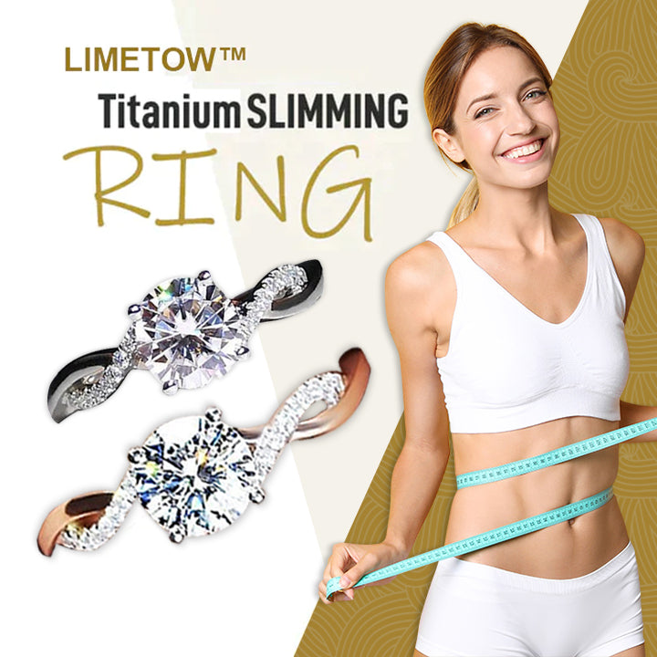 LIMETOW™ Magnetology Lymphvity Therapy Titanium ION intertwined Diamond Ring